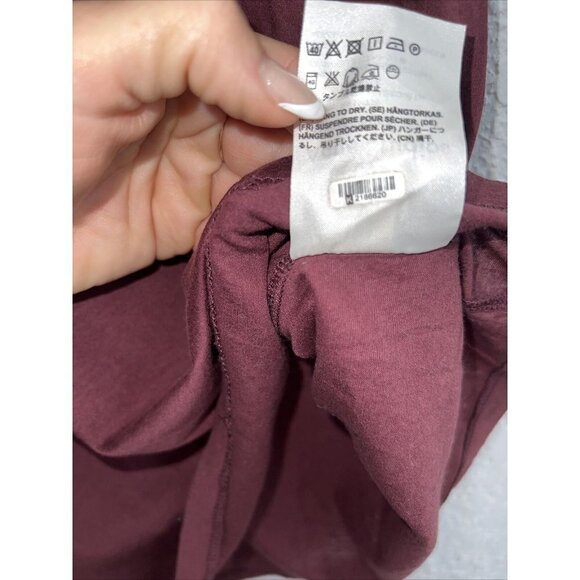ACNE Studios Wine Color T-Shirt Tee Shirt NEW NWOTS Size Large Womens (N) - Picture 5 of 6